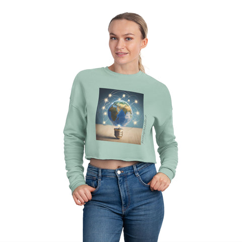 "Be the light" Women's Cropped Sweatshirt