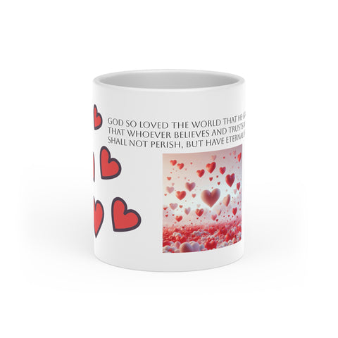 "John 3:16" Heart-Shaped Mug
