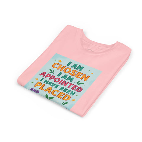 Youth Short Sleeve Tee - Chosen & Appointed Design, Cute Faith Shirt, Gift for Kids, Religious Apparel, Inspirational Clothing