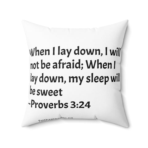 "Prayer Pillow" Spun Polyester Square Pillow