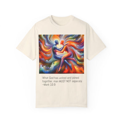 "Mark 10:9" Unisex Garment-Dyed T-shirt