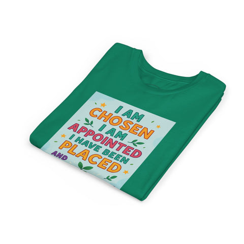 Youth Short Sleeve Tee - Chosen & Appointed Design, Cute Faith Shirt, Gift for Kids, Religious Apparel, Inspirational Clothing