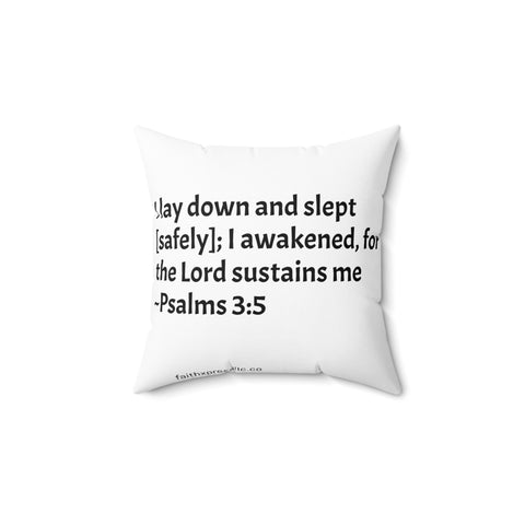 "Prayer Pillow" Spun Polyester Square Pillow