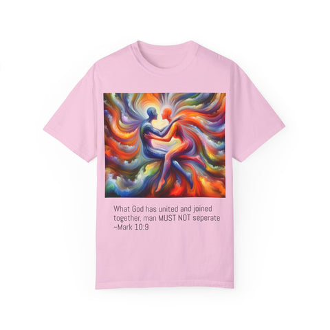 "Mark 10:9" Unisex Garment-Dyed T-shirt