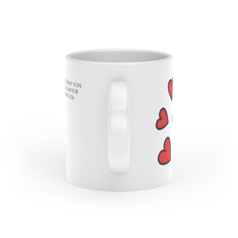 "John 3:16" Heart-Shaped Mug