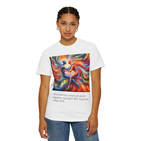 "Mark 10:9" Unisex Garment-Dyed T-shirt