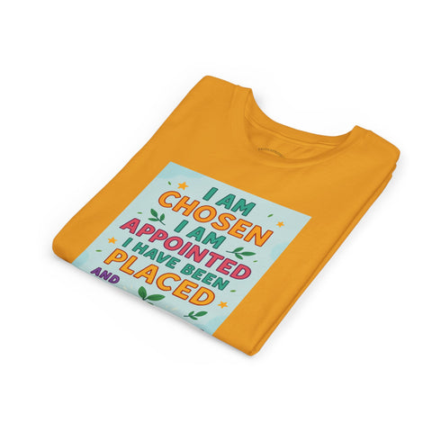 Youth Short Sleeve Tee - Chosen & Appointed Design, Cute Faith Shirt, Gift for Kids, Religious Apparel, Inspirational Clothing
