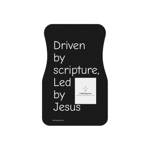 "Driven by Scripture" Car Mats (2x Front)