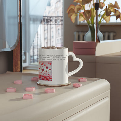 "John 3:16" Heart-Shaped Mug