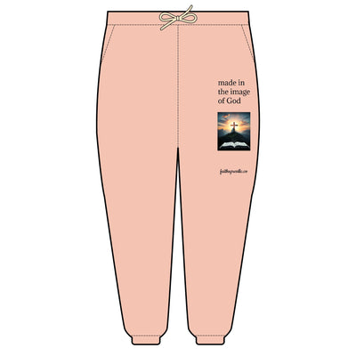Made in God's image Unisex Garment-Dyed Lightweight Fleece Sweatpants