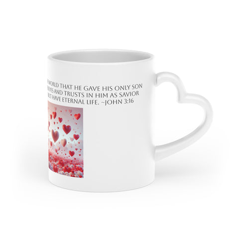 "John 3:16" Heart-Shaped Mug