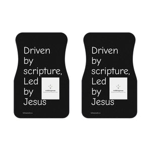"Driven by Scripture" Car Mats (2x Front)