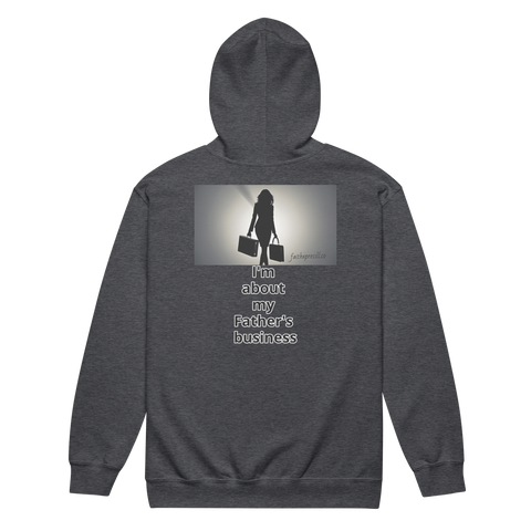 "Kingdom Business" heavy blend zip hoodie